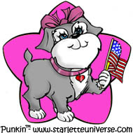 Punkin with flag